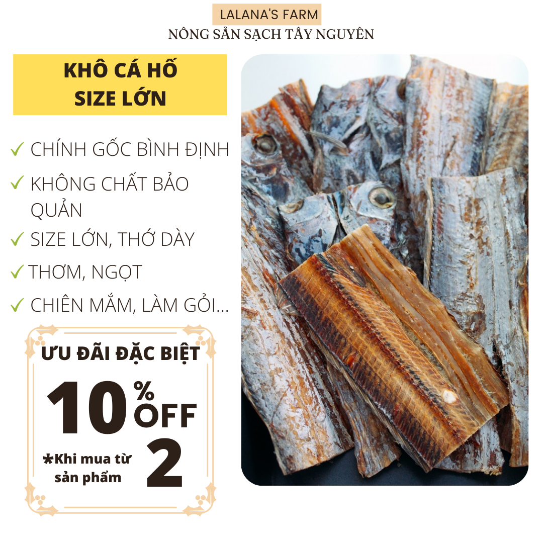 Khô cá hố size đại - khô cá hố ngon loại đặc biệt, đặc sản bình định - lalana's farm