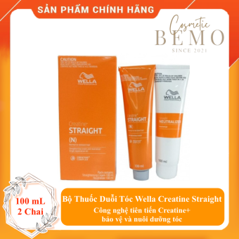 Bộ Thuốc Duỗi Tóc Wella Creatine Straight 100Ml X2 (Mới)