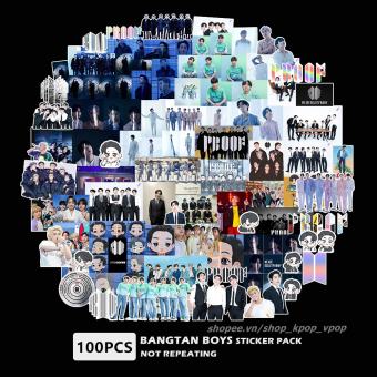 Set 100 Sticker BTS PROOF đủ thành viên