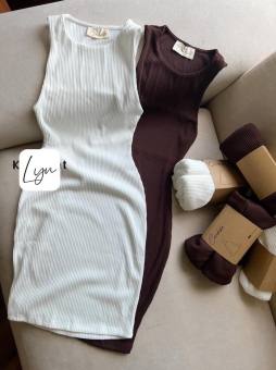 Đầm body - váy body nữ cổ tròn sát nách form ôm vải tăm co giãn