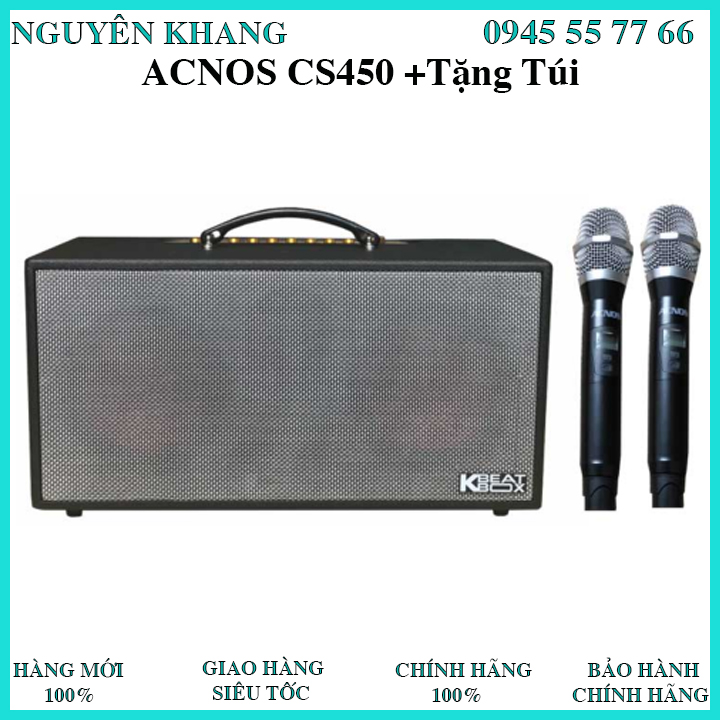 Loa karaoke di động acnos cs450 600w