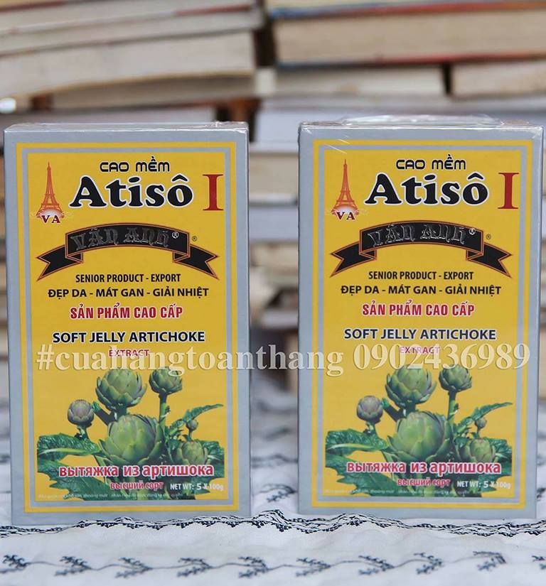 Cao atiso 35% hoa vân anh hộp vàng