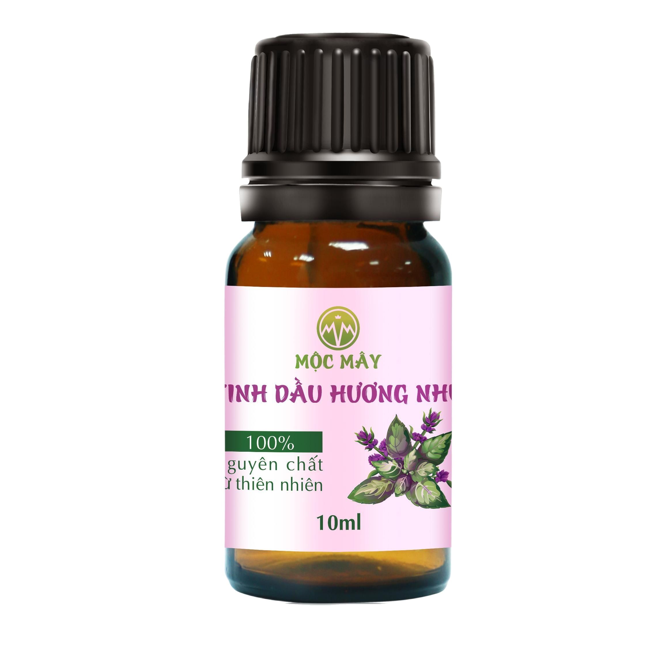 Tinh dầu hương nhu nguyên chất Mộc Mây - tinh dầu nguyên chất từ thiên nhiên xông phòng, thơm phòng, thư giản, đuổi muỗi, chăm sóc tóc
