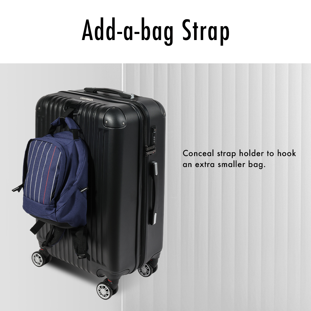 URBANlite VERTEZ  2in1(24"+28")  360° 8-Wheel Spinner | TSA Lock I Expandable |Corner Guard Hard Case Luggage-ULH 22915