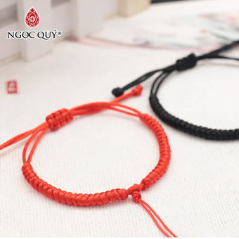 Vòng thắt dây tim bóng - làm vòng handmade - Ngọc Quý Gemstones