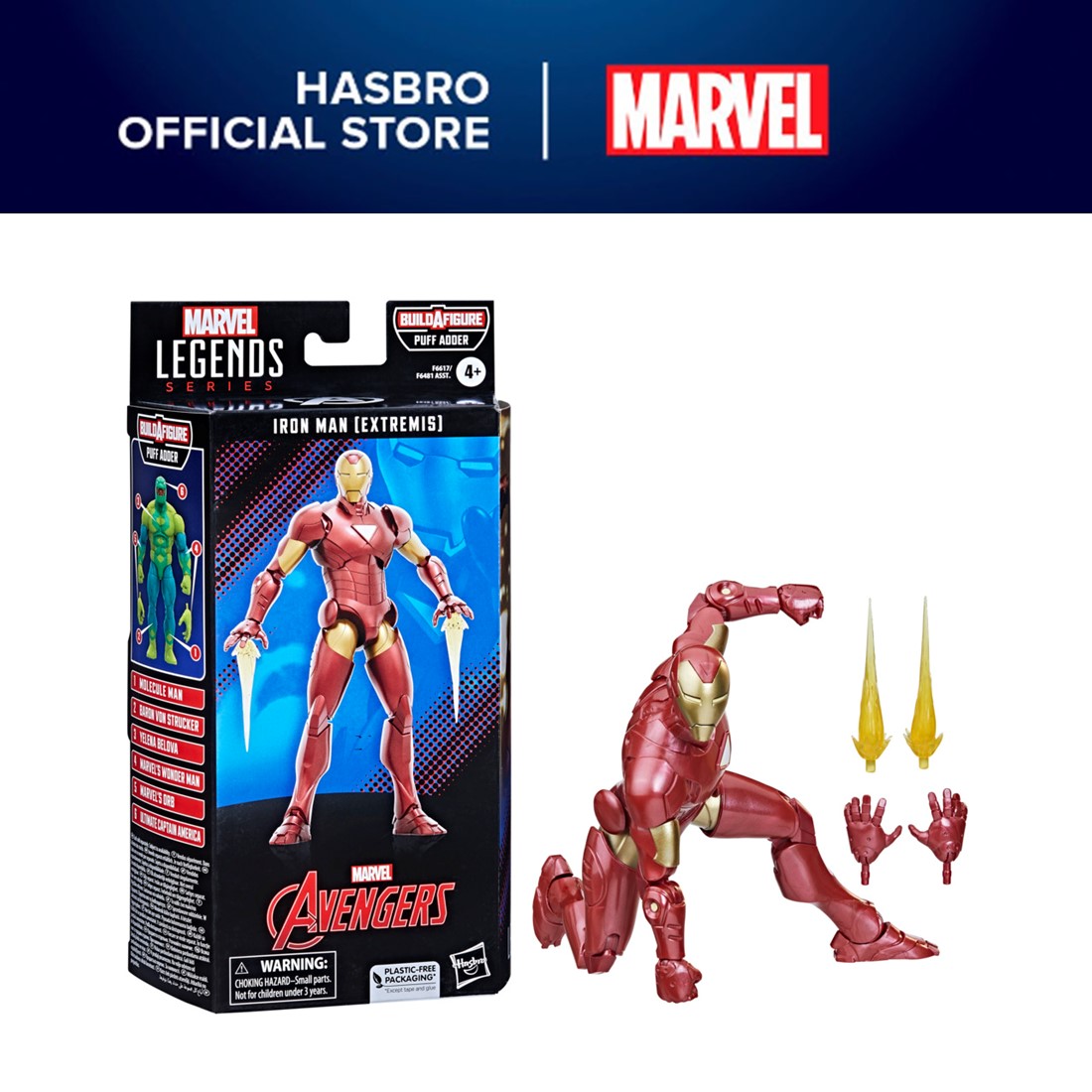 Marvel Legends Series 6-inch Scale Action Figure The Hydra Stomper Toy,  Premium Design, 6-Inch Scale Figure Figure, Backpack, 4 Accessories