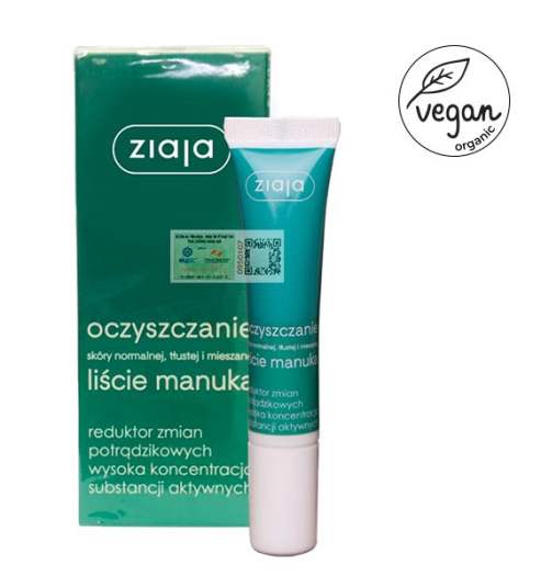 Kem Chấm Mụn Manuka Tree Acne Changes Reducer ZIAJA BANIPHAR Giúp Làm Se Các Nốt Mụn Và Giảm Thâm 15ml