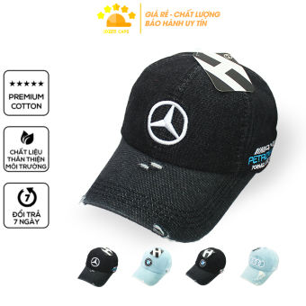Mũ Lưỡi Trai Nam Nón Kết Nữ Jeans Audi Bmw Mercedes Xanh Đen Vải Denim Bền Thoáng Mát - Royal Caps