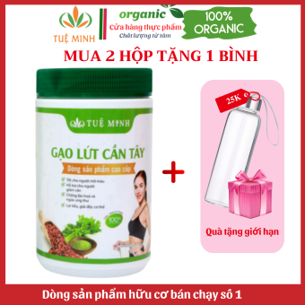 Bột Gạo Lứt Cần Tây Tuệ Minh, Bột Gạo Lứt Cần Tây Giảm Cân, loại Bỏ Mỡ Thừa Đẹp Dáng Sáng Da, ngăn ngừa lão hóa - Hộp 500gr