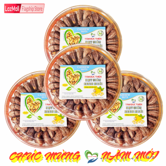 Combo Quà Tết 4 Hộp Hộp 500GR Hạt Điều A+ Bình Phước·Nguyên Hạt Vỏ Lụa Rang Muối Cao Cấp Tâm Đức Thiện 100% Tiêu Chuẩn Xuất Khẩu Thích Hợp Làm Quà Biếu Tặng Tết Thực Phẩm Đóng Hộp Cao Cấp đồ ăn vặt bánh kẹo tết