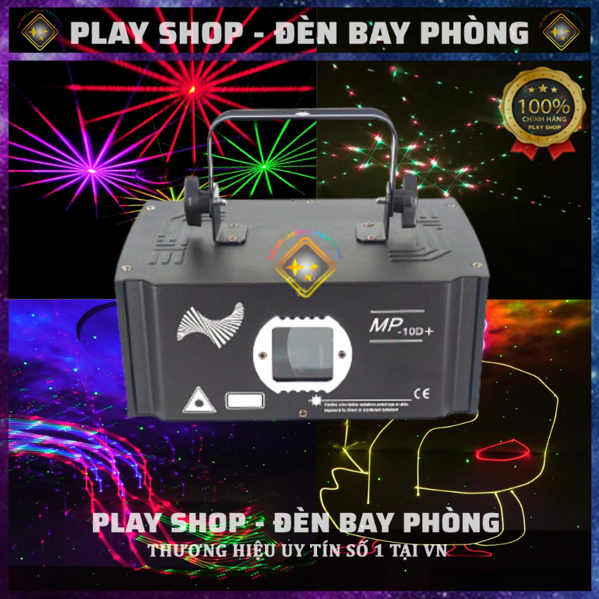 Đèn Laser MP 10D+ Plus Dùng Cho Phòng Karaoke Phòng Bay Phòng Ngủ Đèn Con Vịt Cao Cấp
