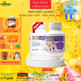 Bio Island Lysine Step Up tối ưu tăng trưởng chiều cao cho bé