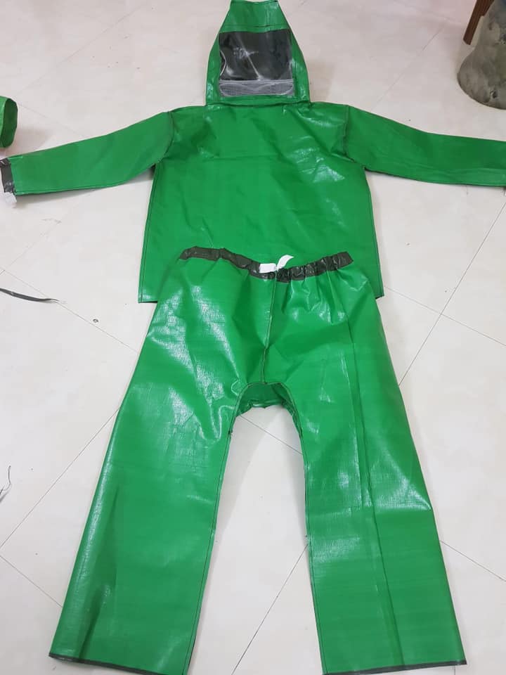 Quần áo bắt ong bằng bạt