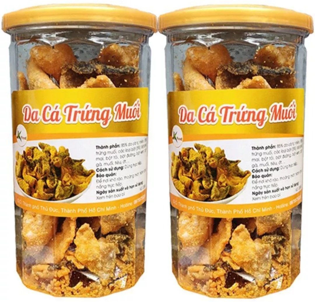 Da cá lắc trứng muối giòn ngon- 200g