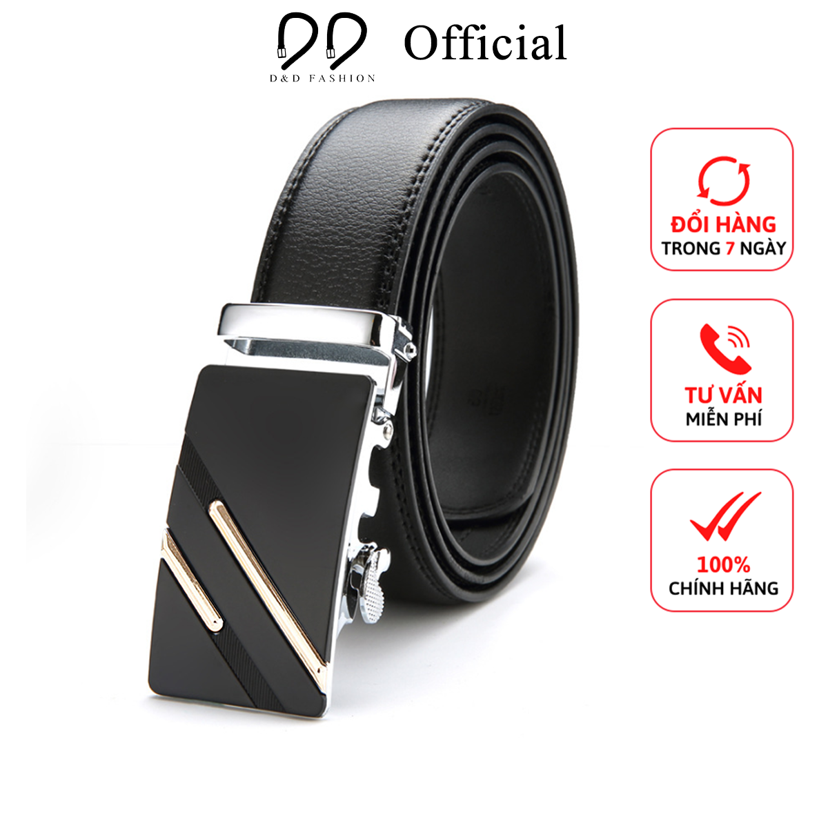 HOT HOT-HOT -Thắt lưng da nam cao cấp  M2, dây nịt nam da thật rộng 35mm khóa tự động mạ ti tan