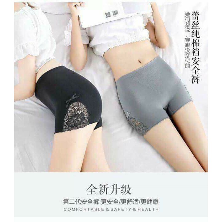Quần lót đùi mặc trong váy phối ren nâng mông loại đẹp