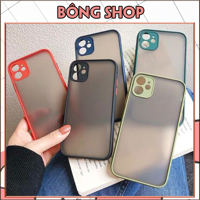 Ốp lưng iphone nhám mờ viền màu 6/6plus/6s/6splus/7/7plus/8/8plus/x/xr/xs/11/12/13/pro/max/plus/promax