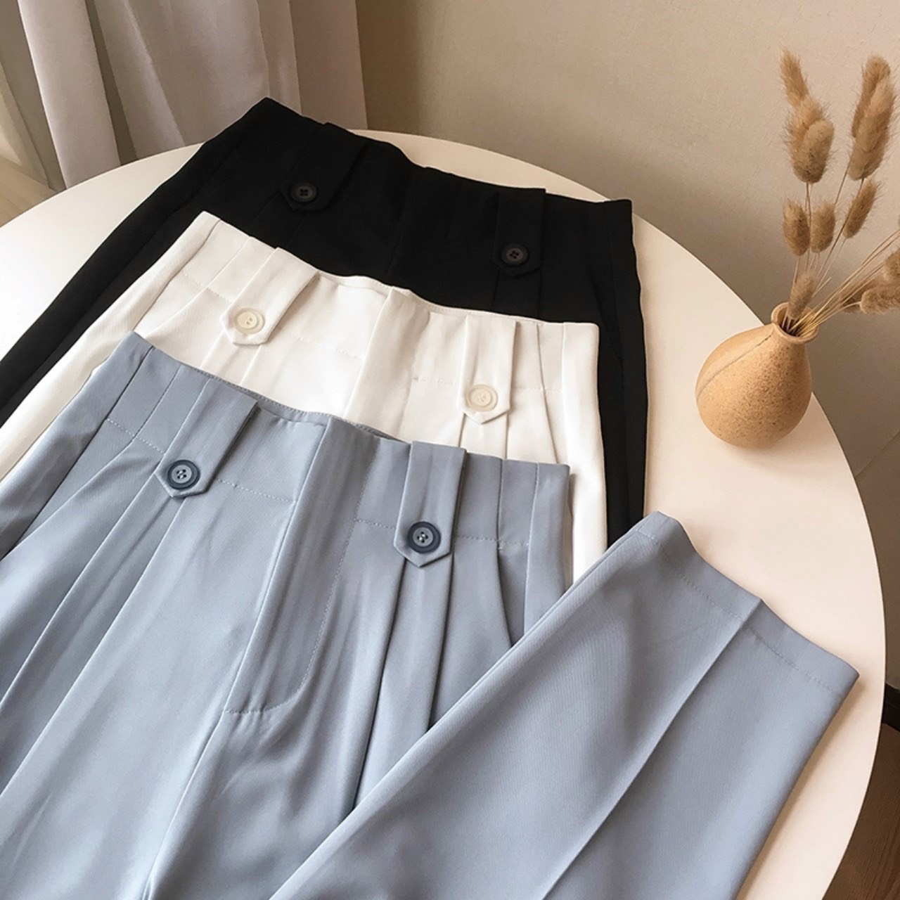 Quần baggy nữ , quần baggy cạp liền đỉa vải vitex cao cấp cực đẹp , phối đồ sang chảnh , giá hấp dẫn , hỗ trợ ship -Thời trang nữ Keni