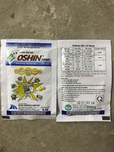 Combo 5 gói thuốc trừ sâu, rầy bọ trĩ Oshin 20Wp (Dinotefuran 200g/Kg)- VTNN Năm Bưu
