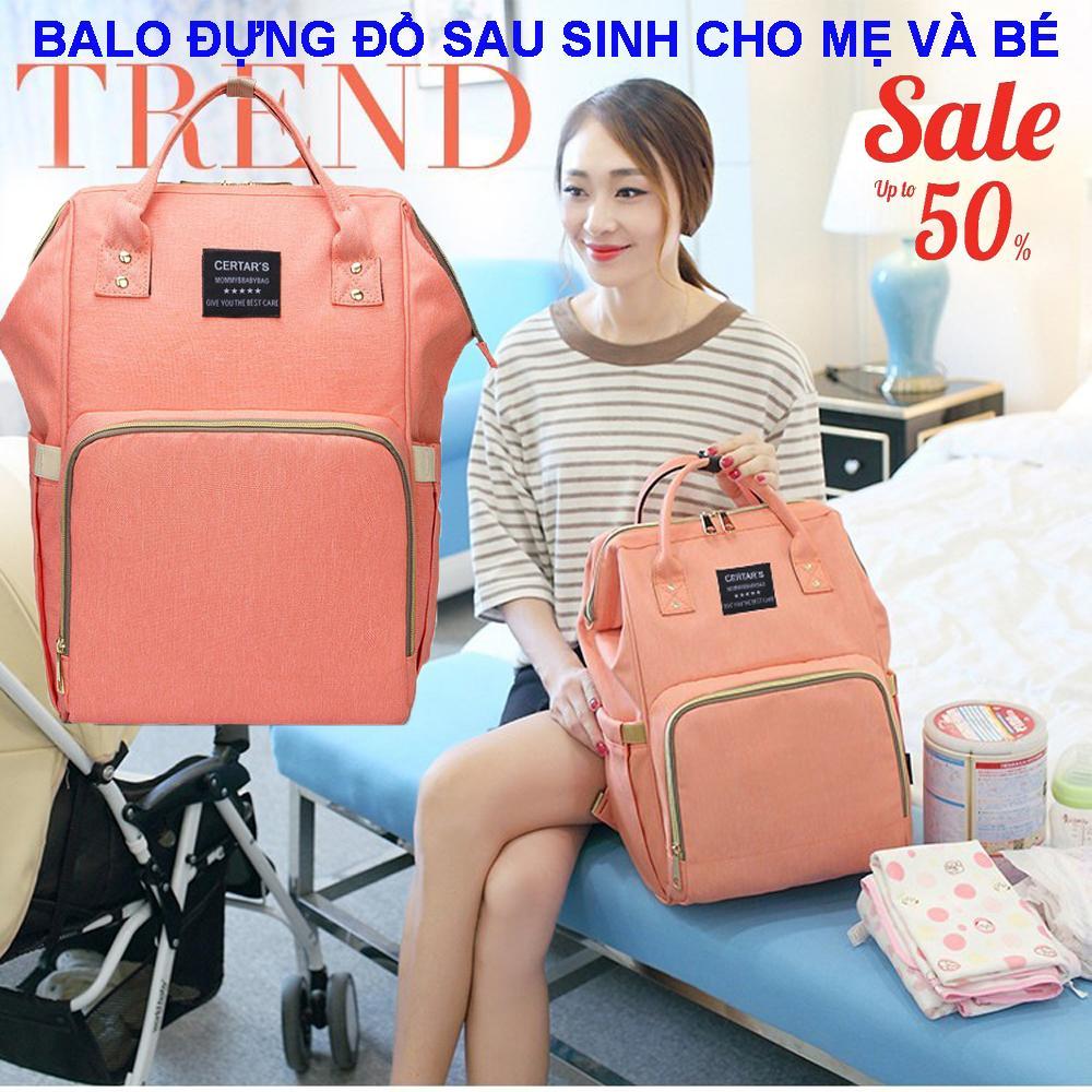 Balo, balo nữ đi học, ba lô nữ, balo bỉm sữa đa năng cho mẹ, balo đi học, balo du lịch nữ, túi đựng quần áo, balo nữ hot 2020 - Balo đựng đồ sau sinh cho mẹ và bé gọn gàng