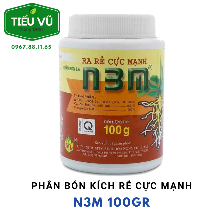 Phân bón kích rễ n3m 100gr