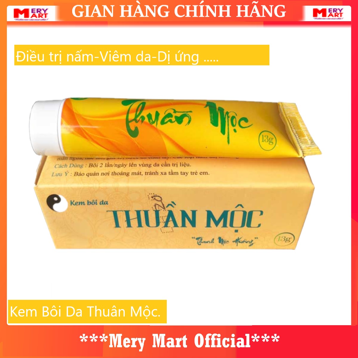 Kem bôi da thuan moc , kem bôi da liễu hiệu quả từ thảo dược tự nhiên - hàng chính hãng mery mart official