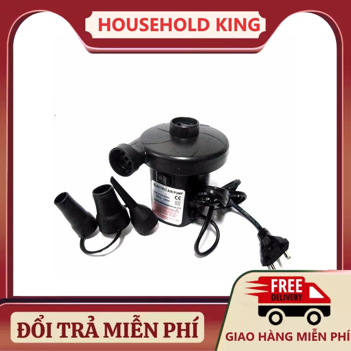 Bơm điện 2 chiều bơm hút, bơm bể bơi phao, bóng bay, hút chân không, hàng cao cấp loại 1