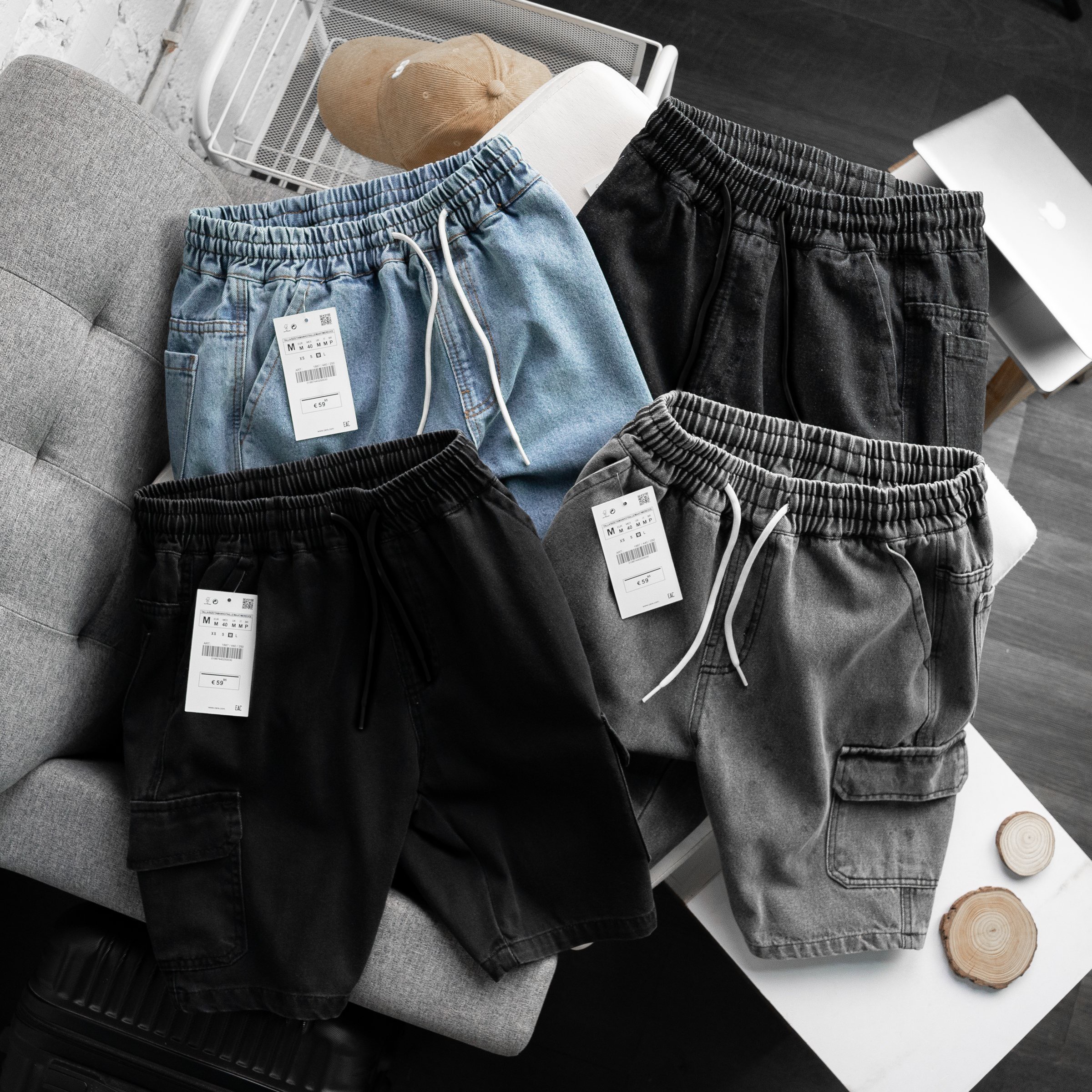 Quần short jean zara men vải dư vnxk chính hãng