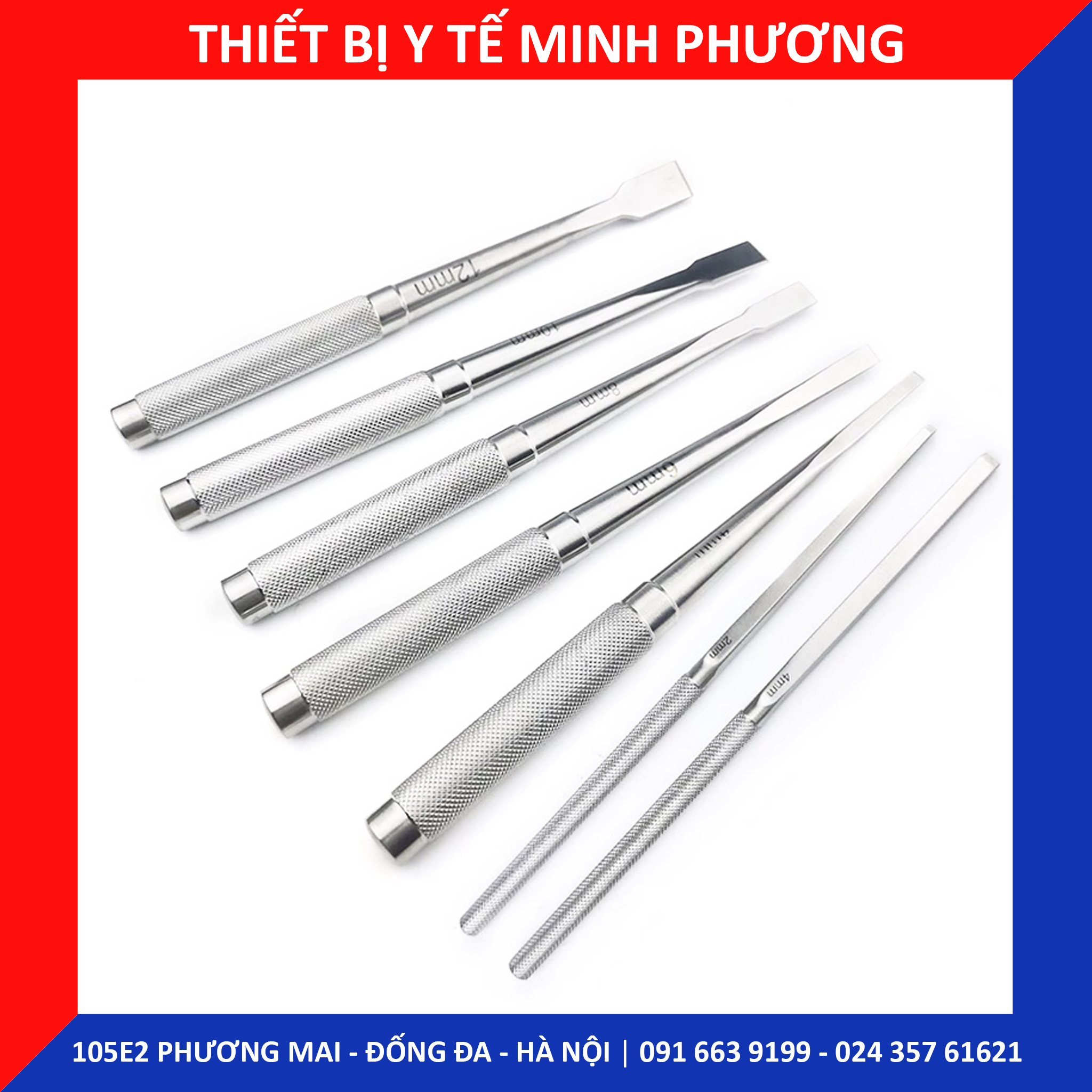 Đục thẳng, đục lòng máng dùng trong thẩm mỹ