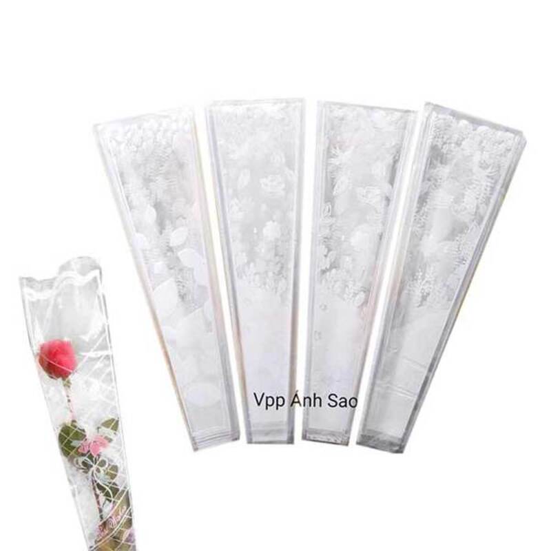 Xấp 50 Giấy kiếng gói quà 20 bông trong