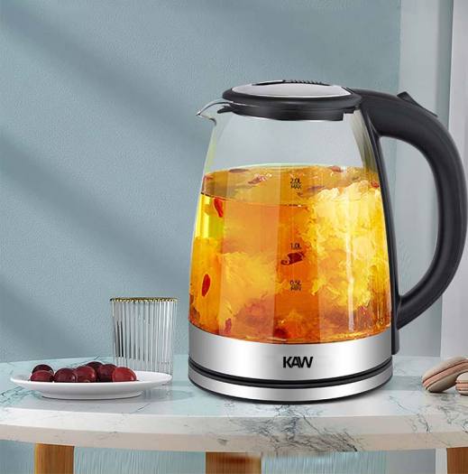 Bán Máy Nước Nóng, Ấm Siêu Tốc KAW, Bình Đun Nước Siêu Tốc Thủy Tinh Cao Cấp, Thiết Kế Sang Trọng, Chất Liệu Thủy Tinh Cao Cấp, Nấu Nước Trong 30S - Bảo Hành Uy Tín 1 Đổi 1.(Giá Giảm-50%)