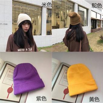Mũ Len Beanie Cá Tính-Nón Len Trơn Phong Cách Hàn Quốc-Mon Ami Korea
