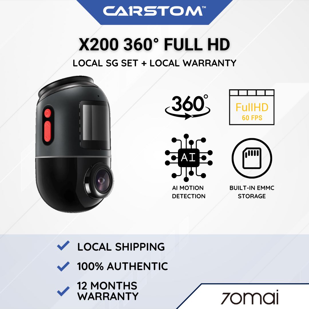 70mai Dash Cam Omni X200 360° Full View Built-in GPS ADAS Night Owl Vision  Car DVR 24H Parking Monitior eMMC Storage AI Motion - AliExpress