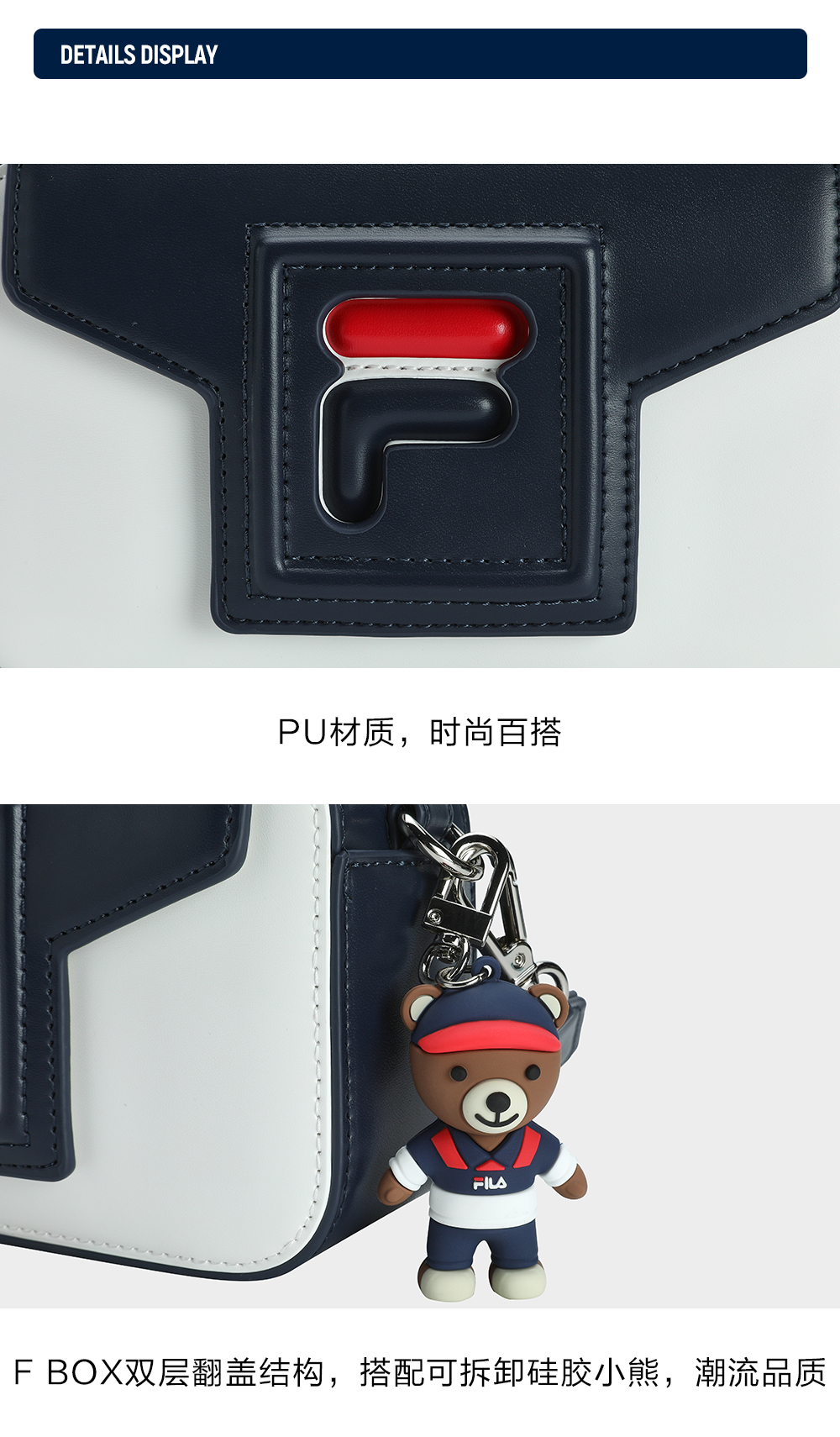FILA CORE LIFESTYLE Women Crossbody Bag (Navy / Red)