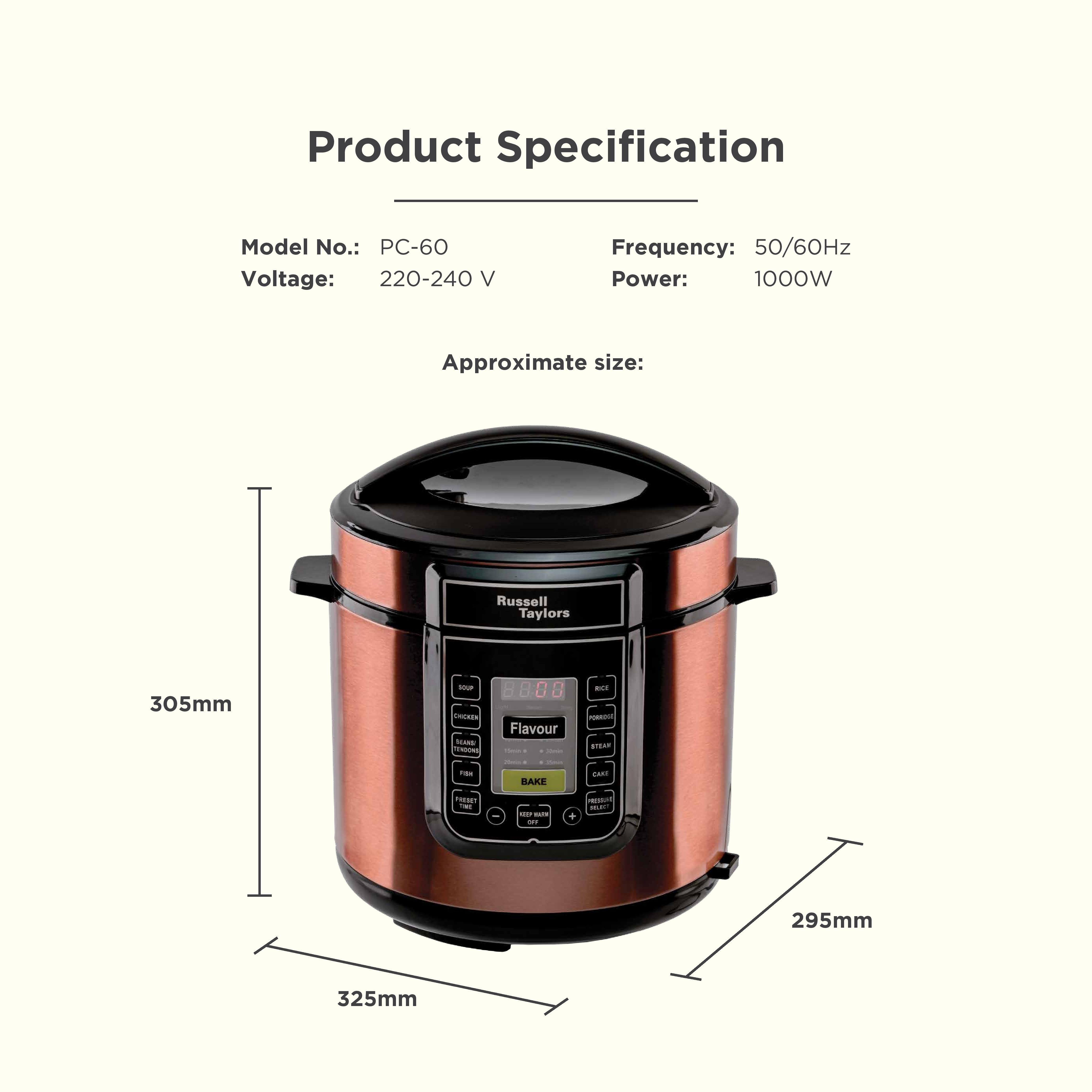 russell taylor pressure cooker soup