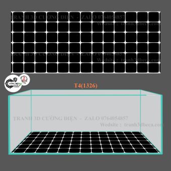 Tranh 3D dán đáy bể cá cảnh