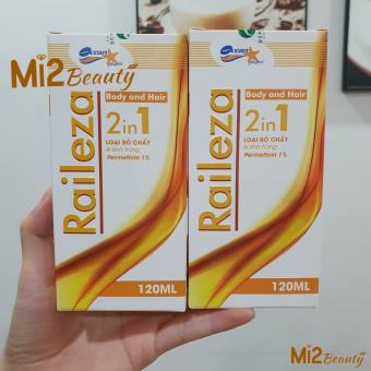 Dầu tắm gội loại bỏ chấy (chí) và ký sinh trùng Raileza 100ml - 120ml