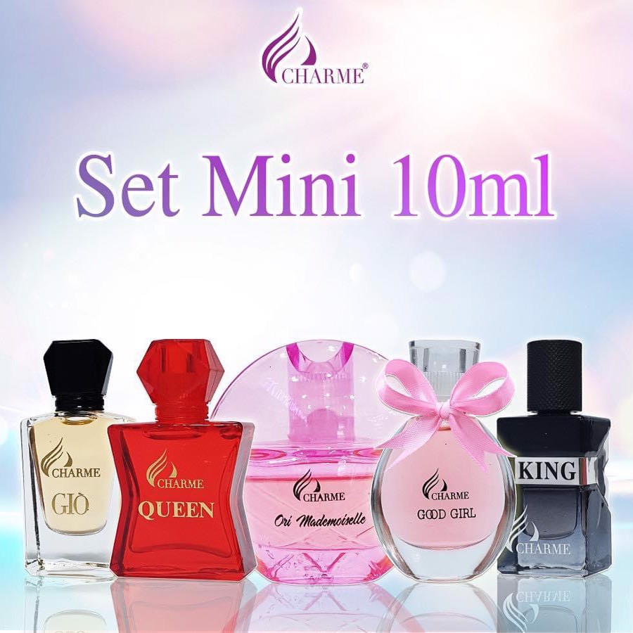 [HCM]Set Nước Hoa Charme_Mini Dạng Chấm (5 chai x 10ml)