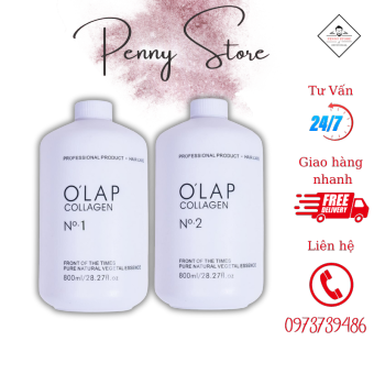 Uốn Đa Năng(UỐN NÓNG+LẠNH)Olap Colagen 800ml x 2  KEM