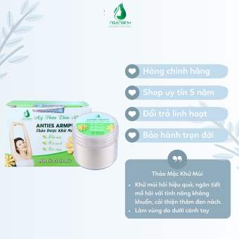 Thảo dược khử mùi hôi nách Ngân Bình loại bỏ mùi mùi hôi nách hôi chân khó chịu, khử thâm sạm, hết đen nách, se lỗ chân lông