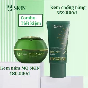 Bộ mỹ phẩm MQ SKIN Kem face nám dạng nén 30g + kem chống nắng MQSKIN 50g nhân sâm Hàn Quốc xóa nám dưỡng da bảo vệ da tối ưu