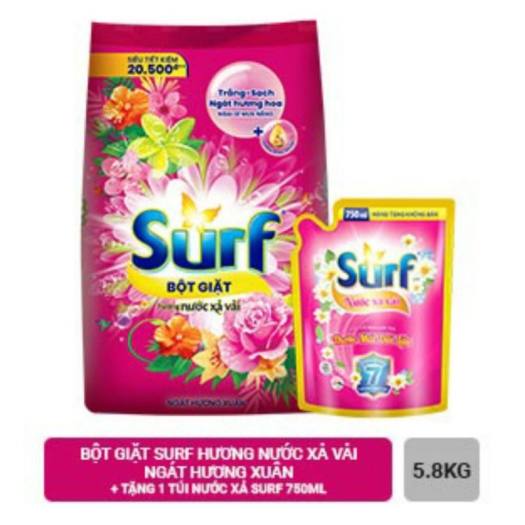 Bột giặt Surf 5.5kg Ngát Hương Xuân