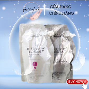 Cặp Thuốc duỗi, uốn tóc LOREAL X-Tenso Moisturist 400ml x 2 - Cặp Thuốc duỗi uốn tóc LOREAL[Rẻ Vô Địch] Minhanh Cosmetic