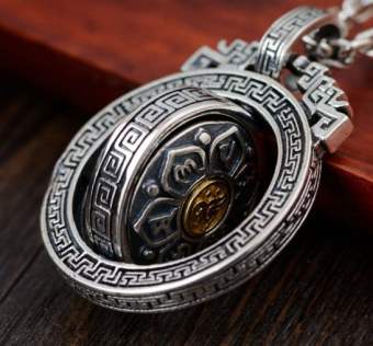 MẶT DÂY CHUYỀN KHẮC OM MANI PADME HUM - DC469