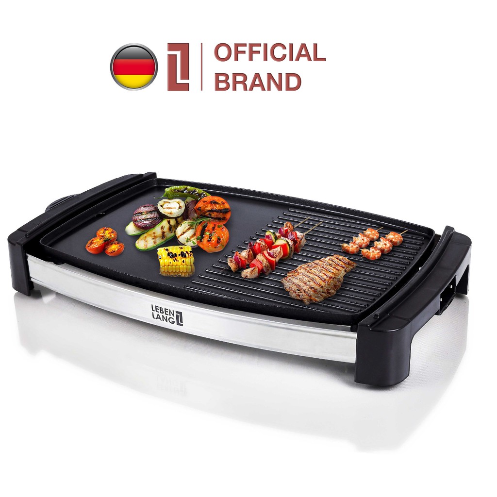 Bếp nướng điện không khói lebenlang lbg8588 - vỉ nướng điện - bếp nướng không khói - công suốt 2200w - chống dính - nướng nhanh - 5 mức điều chỉnh nhiệt linh hoạt -dễ dàng vệ sinh bh1 năm