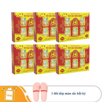Yến Thiên Hoàng 15% Hương Trái Cây ( 6 Lọ/ Hộp) + Tặng kèm 1 Đôi Dép