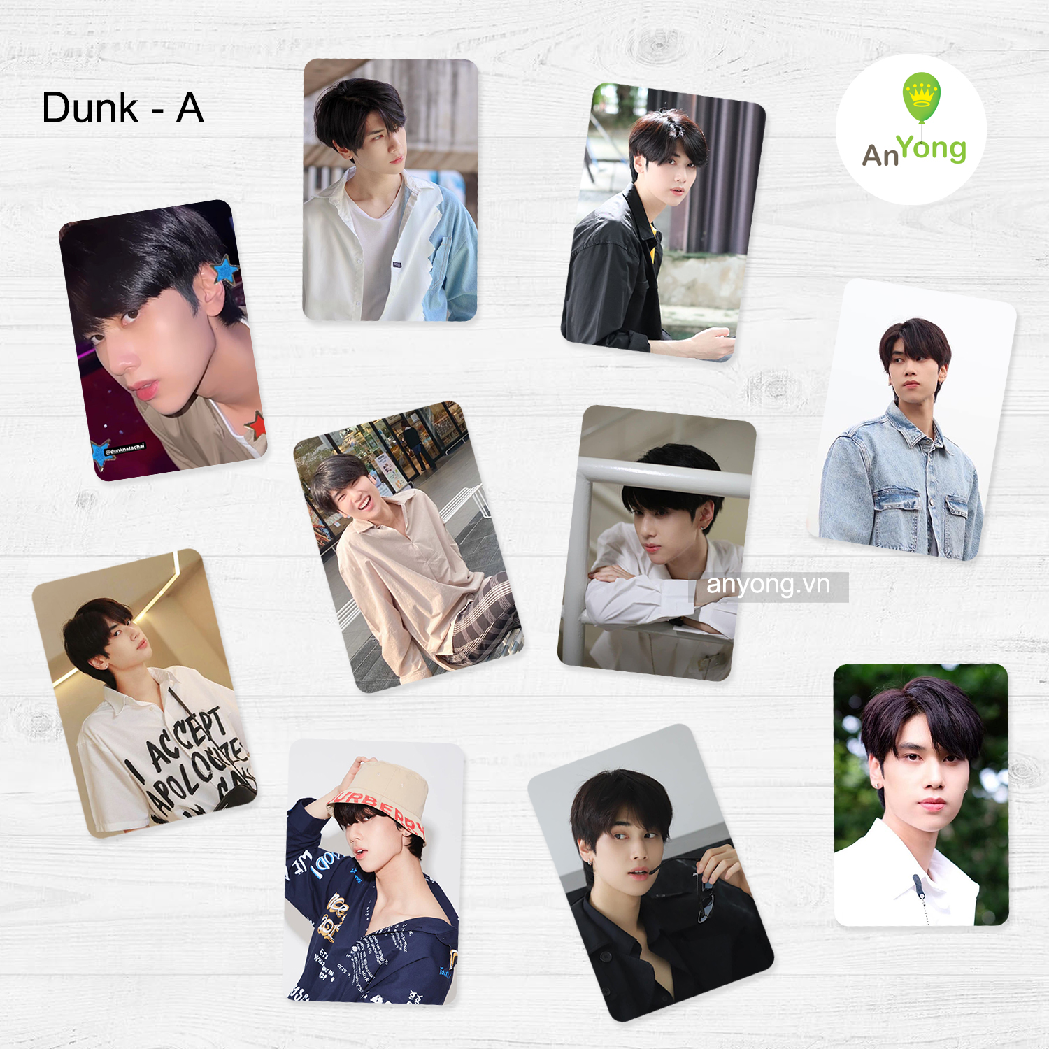 Set 10 tấm card hình JoongDunk bo góc tặng sleeve