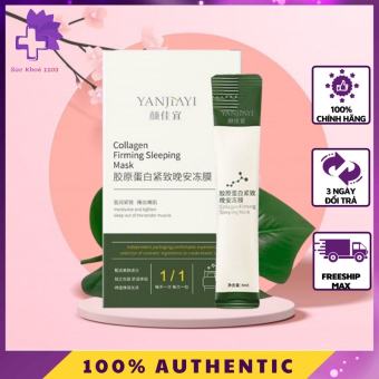 Mặt Nạ Ngủ Thạch Collagen YANJIAYI Hộp 20 Gói - Nâng Cơ Bổ Sung Collagen Cấp Nước Dưỡng Ẩm Căng Bóng, Thu nhỏ lỗ chân