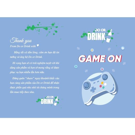 ♀ Bộ bài Drinking game Uống đê phiên bản Trò Chơi - Bài noc out cho các cặp đôi đội nhóm giải trí cho bữa tiệc