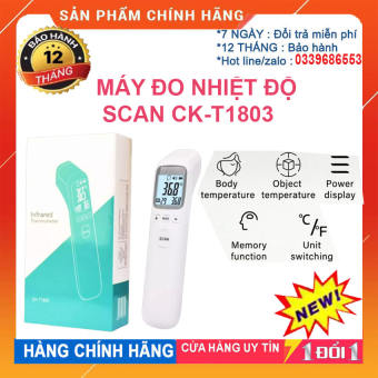 MÁY ĐO NHIỆT ĐỘ SCAN CK-T1803 , Máy Đo Nhiệt Kế Cho Bé, Nhiệt Kế Hồng Ngoại Infrared CK-T1803, Kế Cầm Tay Đo Trán, Đo Tay BẢO HANHG 12 THÁNG